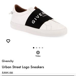 Barely wore Givenchy Paris black & white sneakers
